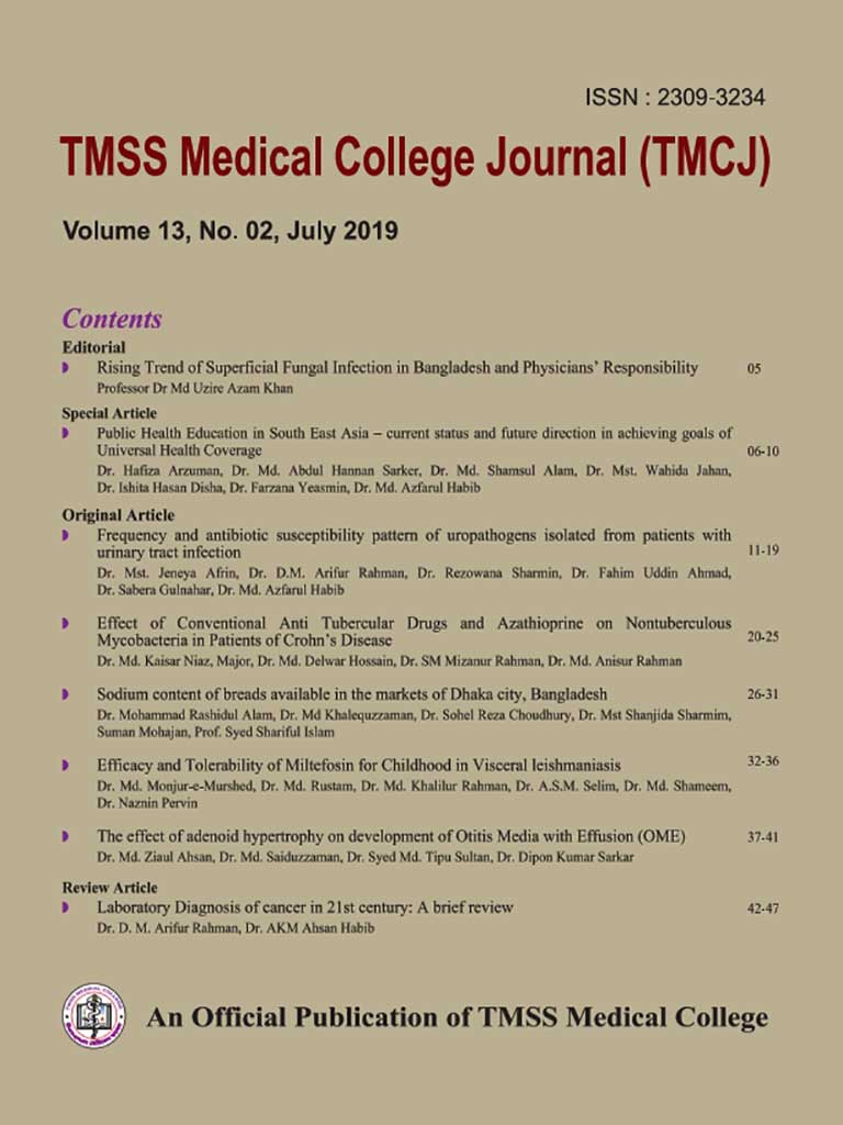 Volume 13, No. 02, July 2019 Cover